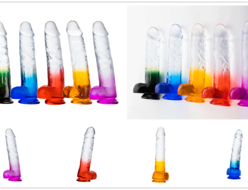 Best Seller Double Colors Crystal Transparent Dildo of 2022